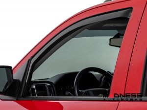 Chevrolet Silverado Side Window Deflectors - In Channel - Rain Guard